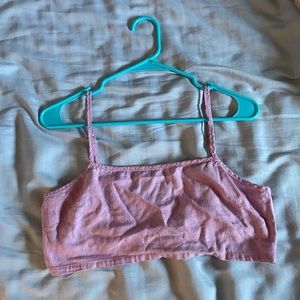 Pink crop top